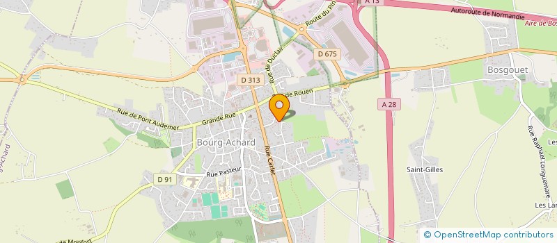 localisation de l'entreprise HV IMMO  BOURG-ACHARD