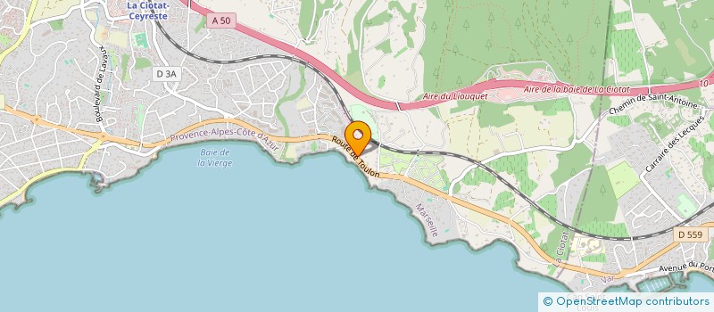 localisation de l'entreprise HV IMMO  LA CIOTAT