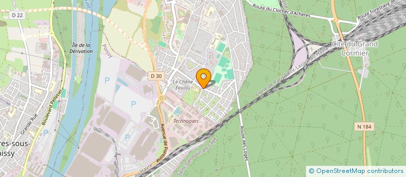 localisation de l'entreprise HV LOCATION à ACHERES