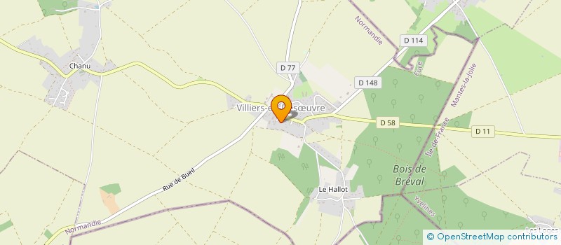 localisation de l'entreprise HV LOGISTIQUE  VILLIERS-EN-DESUVRE