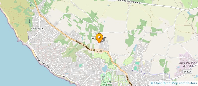 localisation de l'entreprise HV OCEAN 85 à BRETIGNOLLES-SUR-MER