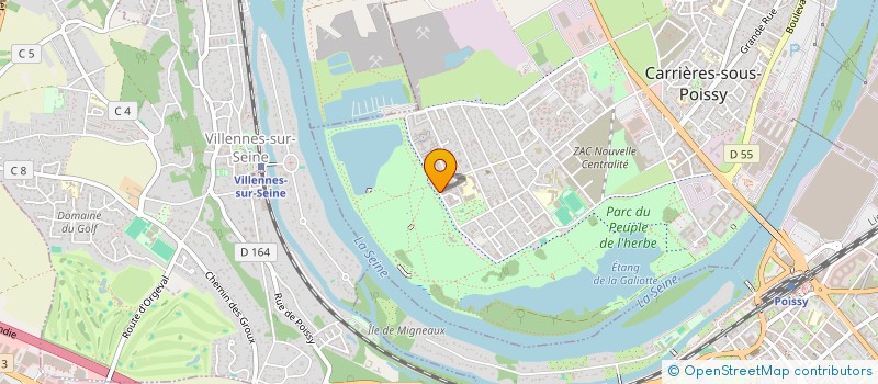 localisation de l'entreprise HVAC INGENIERIE  CARRIERES-SOUS-POISSY