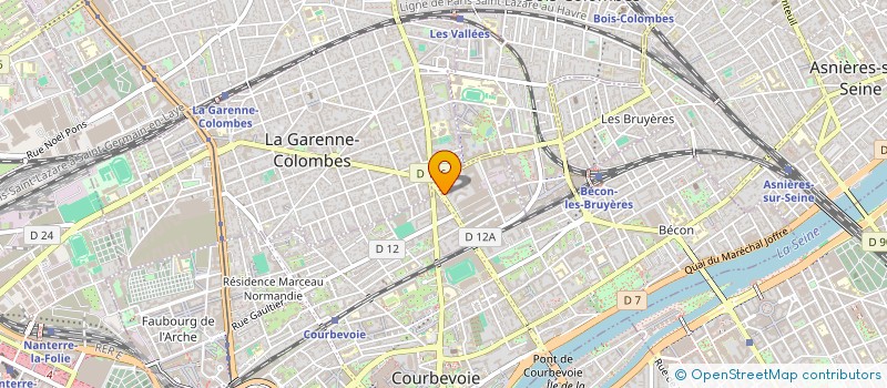 localisation de l'entreprise HVAC TECHNOLOGY & INDUSTRY à COURBEVOIE