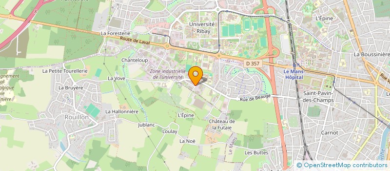 localisation de l'entreprise HVB à LE MANS