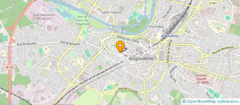 localisation de l'entreprise HVB DEVELOPPEMENT à ANGOULEME