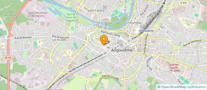 localisation de l'entreprise HVB IMMO à ANGOULEME