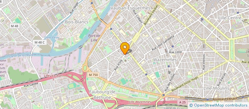 localisation de l'entreprise HVBL à LILLE