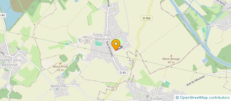 localisation de l'entreprise HVC  GOUY-SOUS-BELLONNE