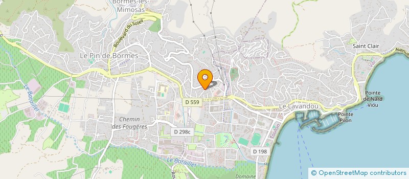 localisation de l'entreprise HVCP à BORMES-LES-MIMOSAS