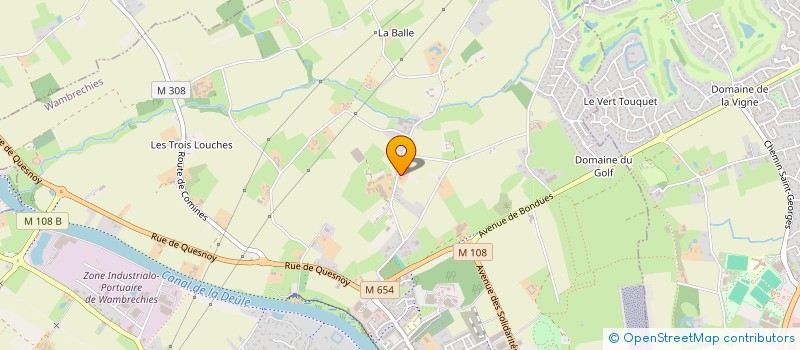 localisation de l'entreprise HVD  WAMBRECHIES