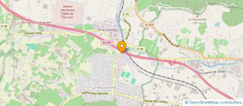 localisation de l'entreprise HVD  LA CRAU