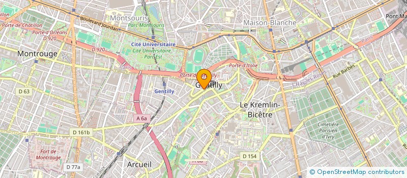 localisation de l'entreprise HVE  GENTILLY