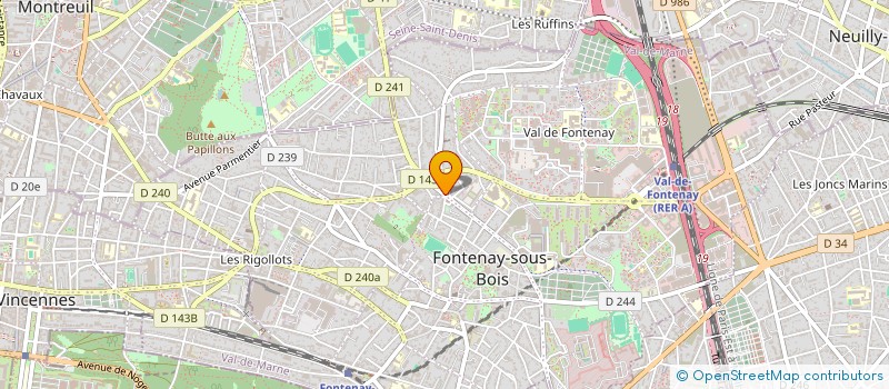 localisation de l'entreprise HVF  FONTENAY-SOUS-BOIS