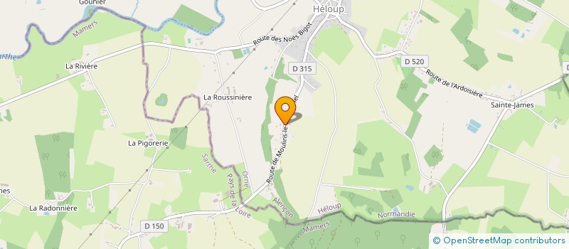 localisation de l'entreprise HVF  HELOUP