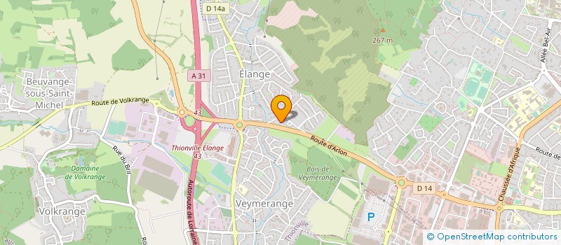 localisation de l'entreprise HVFS à THIONVILLE
