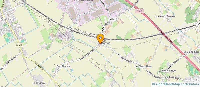 localisation de l'entreprise HVGC  ENNETIERES-EN-WEPPES