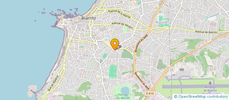 localisation de l'entreprise HVH à BIARRITZ
