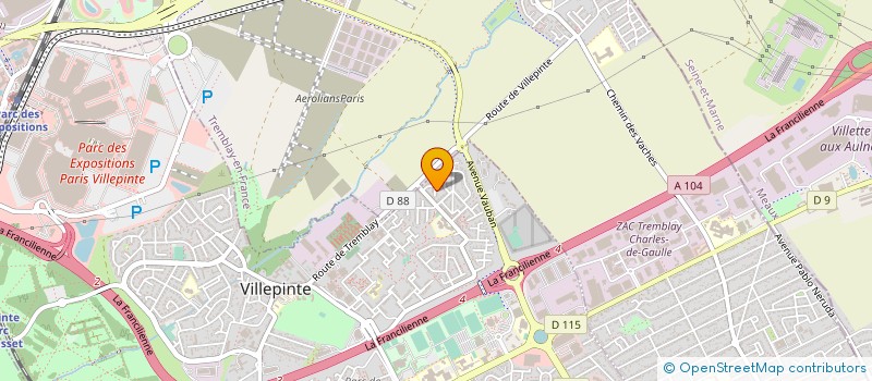 localisation de l'entreprise HVL BATI-CONCEPT à VILLEPINTE