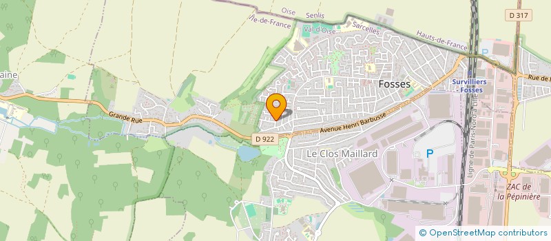 localisation de l'entreprise HVL IMMO  FOSSES