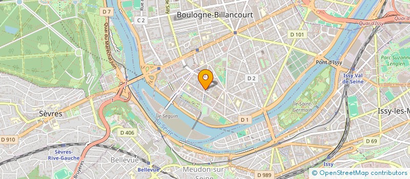 localisation de l'entreprise HVLC ESTATES à BOULOGNE-BILLANCOURT