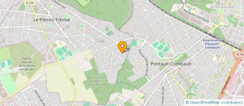 localisation de l'entreprise HVLM à LE PLESSIS-TREVISE