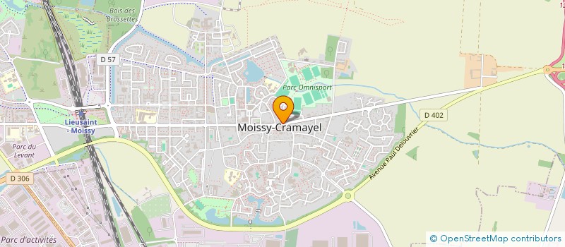 localisation de l'entreprise HVM, SPFPL DE VETERINAIRES à MOISSY-CRAMAYEL