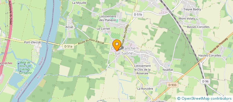 localisation de l'entreprise HVMI à CORMORANCHE-SUR-SAONE