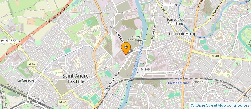 localisation de l'entreprise HVN PRODUCT à SAINT-ANDRE-LEZ-LILLE