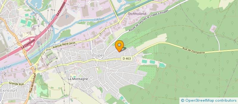 localisation de l'entreprise HVR  ETUPES