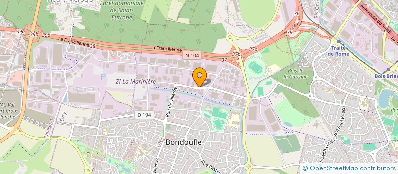 localisation de l'entreprise HVR INVEST GROUP à BONDOUFLE