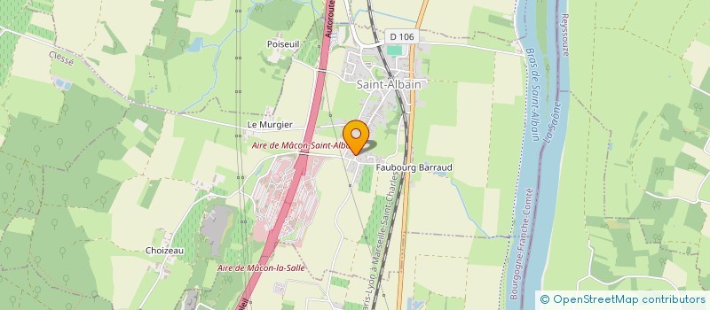 localisation de l'entreprise HVSA à SAINT-ALBAIN
