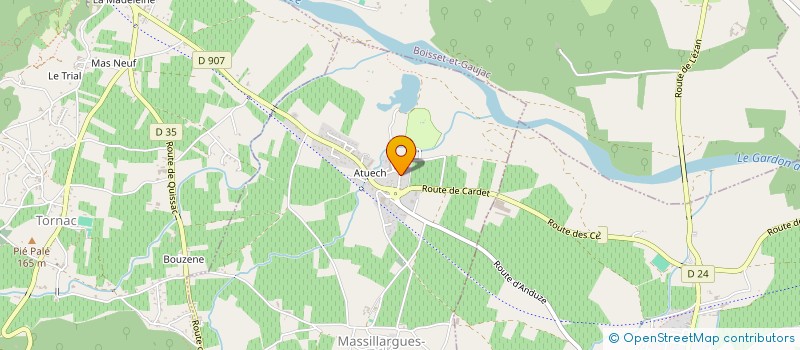 localisation de l'entreprise HVTOUR à MASSILLARGUES-ATTUECH