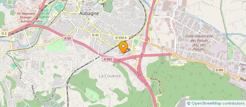 localisation de l'entreprise HVVP IMMOBILIER à AUBAGNE