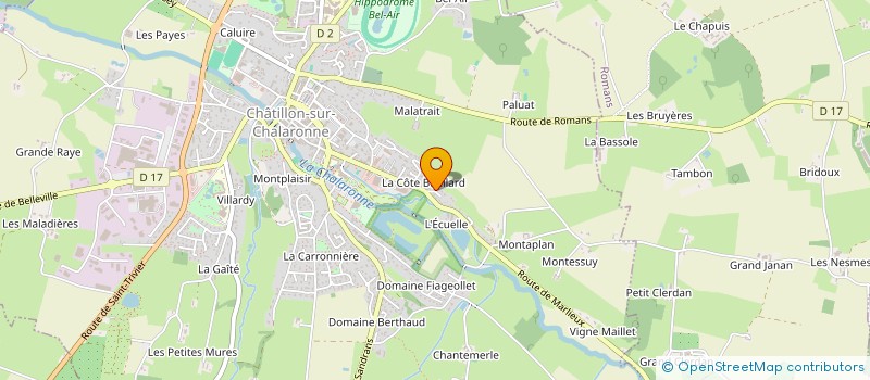 localisation de l'entreprise HW AUTO à CHATILLON-SUR-CHALARONNE