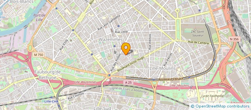 localisation de l'entreprise HW FILMS à LILLE