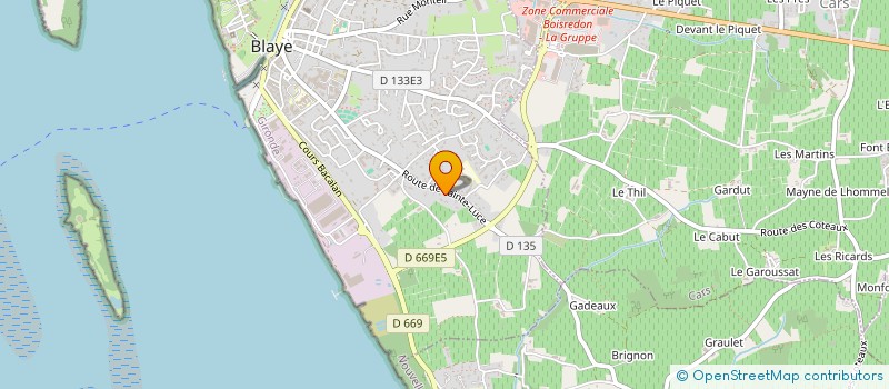 localisation de l'entreprise HW FRANCE à BLAYE