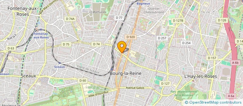 localisation de l'entreprise HW TAXI à BOURG-LA-REINE