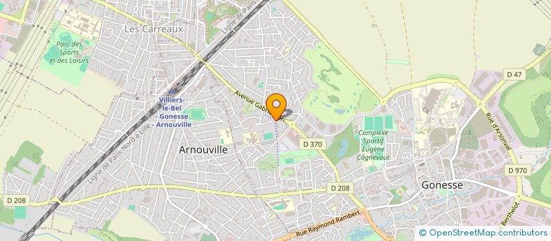 localisation de l'entreprise HW TRANSPORT à GONESSE