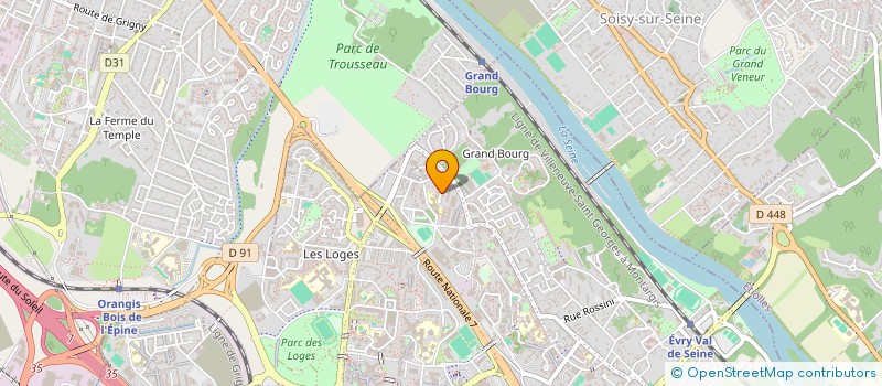 localisation de l'entreprise HWARANG EVRY TAEKWONDO  EVRY-COURCOURONNES