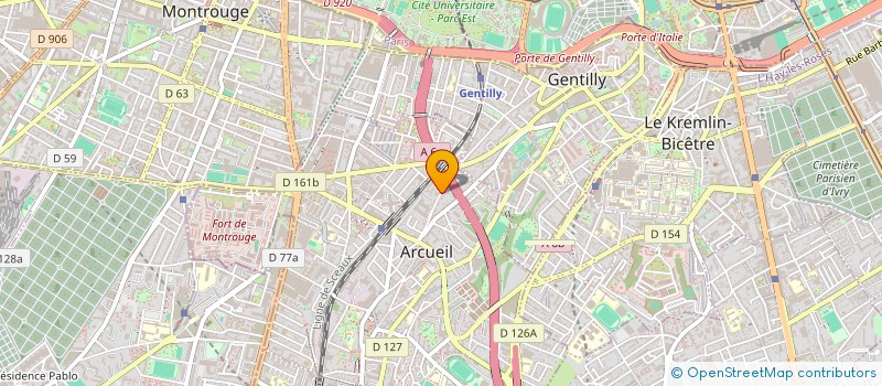 localisation de l'entreprise HWC PROPERTY  ARCUEIL