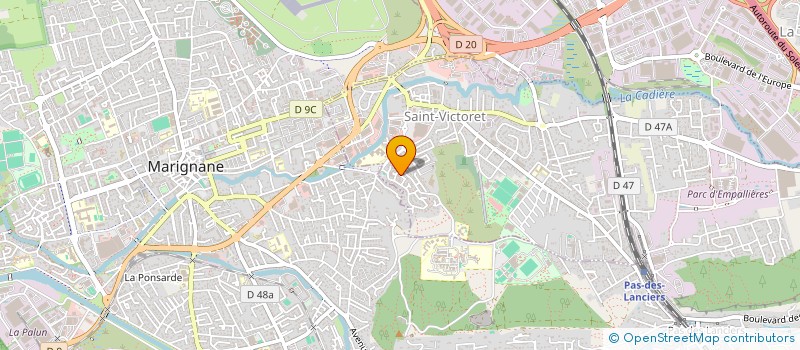 localisation de l'entreprise HWE PARKING  SAINT-VICTORET