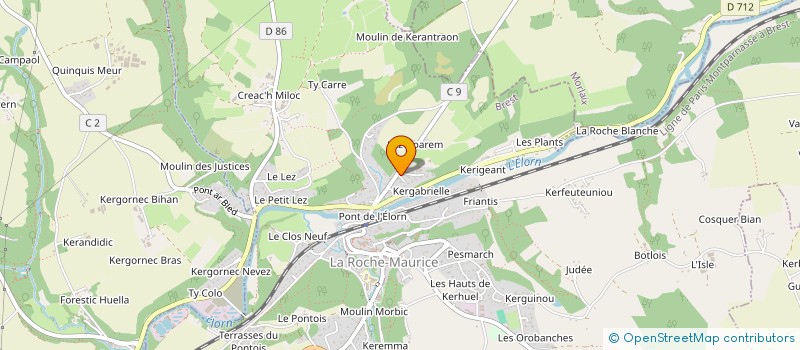 localisation de l'entreprise HWP  LA ROCHE-MAURICE