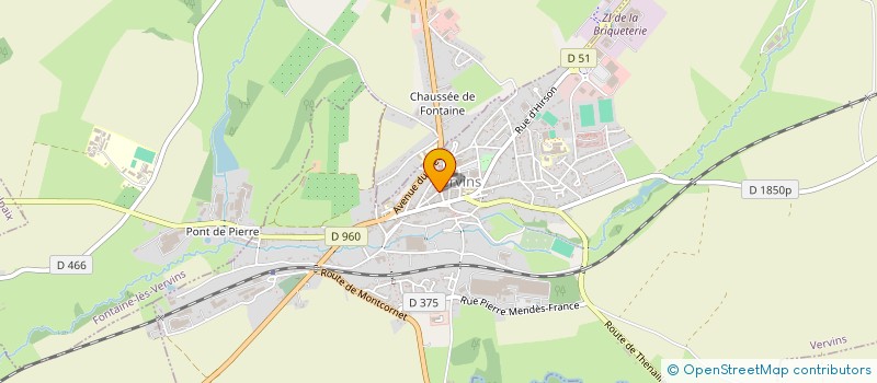 localisation de l'entreprise HWPO à VERVINS
