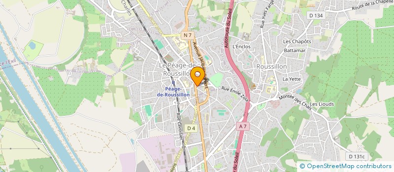 localisation de l'entreprise HWY FASHION  LE PEAGE-DE-ROUSSILLON