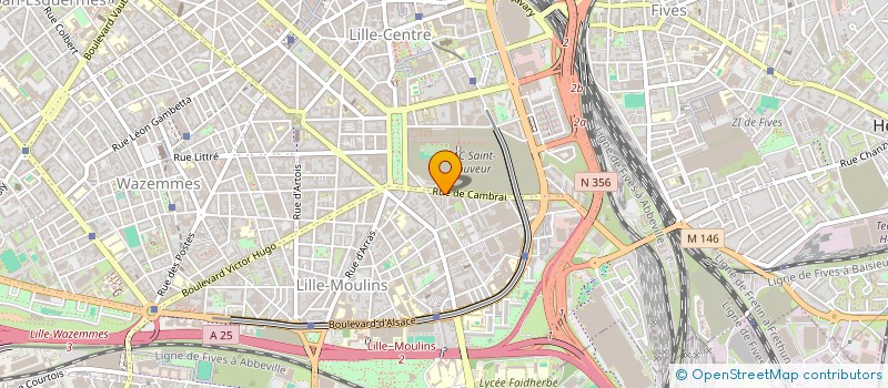 localisation de l'entreprise HX DRIVER à LILLE