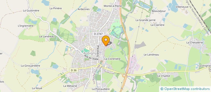 localisation de l'entreprise HXA-HEROGAXANA- à AUBIGNY-LES CLOUZEAUX