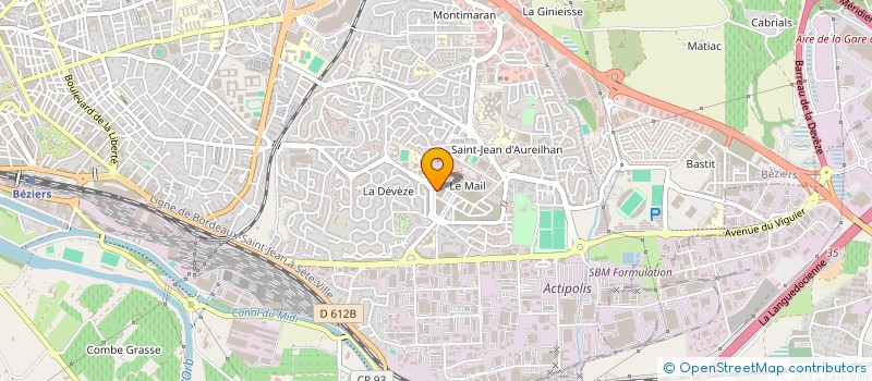 localisation de l'entreprise HY AUTOMOBILES  BEZIERS