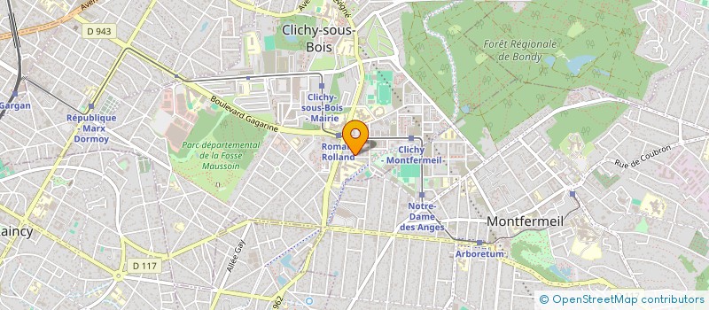localisation de l'entreprise HY BAT à CLICHY-SOUS-BOIS