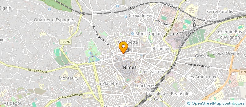 localisation de l'entreprise HY  & CIE  NIMES