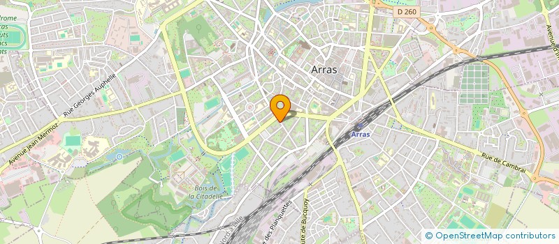 localisation de l'entreprise HY FONCIERE à ARRAS